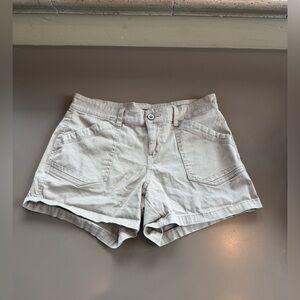 Women's Light Gray Cargo Shorts